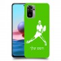 שחקן טניס כיסוי מגן קשיח בעיצוב אישי עם השם שלך ל Xiaomi Redmi Note 10 יחידה אחת סקרין מובייל