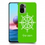 הגה - קפטן - ים כיסוי מגן קשיח בעיצוב אישי עם השם שלך ל Xiaomi Redmi Note 10 יחידה אחת סקרין מובייל