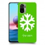 שלג כיסוי מגן קשיח בעיצוב אישי עם השם שלך ל Xiaomi Redmi Note 10 יחידה אחת סקרין מובייל