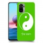 סמל יינג יאנג - סין כיסוי מגן קשיח בעיצוב אישי עם השם שלך ל Xiaomi Redmi Note 10 יחידה אחת סקרין מובייל