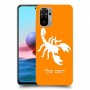עקרב כיסוי מגן קשיח בעיצוב אישי עם השם שלך ל Xiaomi Redmi Note 10 יחידה אחת סקרין מובייל