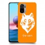 זאב כיסוי מגן קשיח בעיצוב אישי עם השם שלך ל Xiaomi Redmi Note 10 יחידה אחת סקרין מובייל