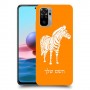 זברה כיסוי מגן קשיח בעיצוב אישי עם השם שלך ל Xiaomi Redmi Note 10 יחידה אחת סקרין מובייל