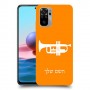 חצוצרה כיסוי מגן קשיח בעיצוב אישי עם השם שלך ל Xiaomi Redmi Note 10 יחידה אחת סקרין מובייל