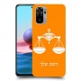 מאזניים כיסוי מגן קשיח בעיצוב אישי עם השם שלך ל Xiaomi Redmi Note 10 יחידה אחת סקרין מובייל