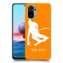 סקִי כיסוי מגן קשיח בעיצוב אישי עם השם שלך ל Xiaomi Redmi Note 10 יחידה אחת סקרין מובייל