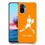 שחקן טניס כיסוי מגן קשיח בעיצוב אישי עם השם שלך ל Xiaomi Redmi Note 10 יחידה אחת סקרין מובייל