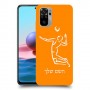 שחקן כדורעף כיסוי מגן קשיח בעיצוב אישי עם השם שלך ל Xiaomi Redmi Note 10 יחידה אחת סקרין מובייל