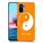 סמל יינג יאנג - סין כיסוי מגן קשיח בעיצוב אישי עם השם שלך ל Xiaomi Redmi Note 10 יחידה אחת סקרין מובייל