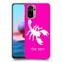 עקרב כיסוי מגן קשיח בעיצוב אישי עם השם שלך ל Xiaomi Redmi Note 10 יחידה אחת סקרין מובייל