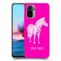 זברה כיסוי מגן קשיח בעיצוב אישי עם השם שלך ל Xiaomi Redmi Note 10 יחידה אחת סקרין מובייל