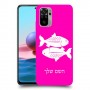 דגים כיסוי מגן קשיח בעיצוב אישי עם השם שלך ל Xiaomi Redmi Note 10 יחידה אחת סקרין מובייל