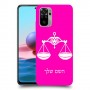 מאזניים כיסוי מגן קשיח בעיצוב אישי עם השם שלך ל Xiaomi Redmi Note 10 יחידה אחת סקרין מובייל