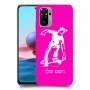 ילד סקייטבורד כיסוי מגן קשיח בעיצוב אישי עם השם שלך ל Xiaomi Redmi Note 10 יחידה אחת סקרין מובייל