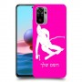 סקִי כיסוי מגן קשיח בעיצוב אישי עם השם שלך ל Xiaomi Redmi Note 10 יחידה אחת סקרין מובייל
