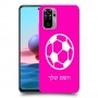 כדורגל - כדור כיסוי מגן קשיח בעיצוב אישי עם השם שלך ל Xiaomi Redmi Note 10 יחידה אחת סקרין מובייל