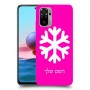 שלג כיסוי מגן קשיח בעיצוב אישי עם השם שלך ל Xiaomi Redmi Note 10 יחידה אחת סקרין מובייל