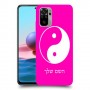 סמל יינג יאנג - סין כיסוי מגן קשיח בעיצוב אישי עם השם שלך ל Xiaomi Redmi Note 10 יחידה אחת סקרין מובייל