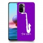סקספון כיסוי מגן קשיח בעיצוב אישי עם השם שלך ל Xiaomi Redmi Note 10 יחידה אחת סקרין מובייל