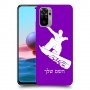 סנובורד כיסוי מגן קשיח בעיצוב אישי עם השם שלך ל Xiaomi Redmi Note 10 יחידה אחת סקרין מובייל