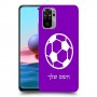 כדורגל - כדור כיסוי מגן קשיח בעיצוב אישי עם השם שלך ל Xiaomi Redmi Note 10 יחידה אחת סקרין מובייל