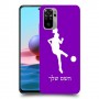 כדורגל - אישה כיסוי מגן קשיח בעיצוב אישי עם השם שלך ל Xiaomi Redmi Note 10 יחידה אחת סקרין מובייל