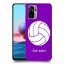 כדורעף - כדור כיסוי מגן קשיח בעיצוב אישי עם השם שלך ל Xiaomi Redmi Note 10 יחידה אחת סקרין מובייל