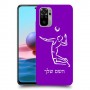 שחקן כדורעף כיסוי מגן קשיח בעיצוב אישי עם השם שלך ל Xiaomi Redmi Note 10 יחידה אחת סקרין מובייל