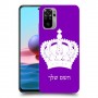 כתר מלכותי כיסוי מגן קשיח בעיצוב אישי עם השם שלך ל Xiaomi Redmi Note 10 יחידה אחת סקרין מובייל