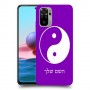 סמל יינג יאנג - סין כיסוי מגן קשיח בעיצוב אישי עם השם שלך ל Xiaomi Redmi Note 10 יחידה אחת סקרין מובייל