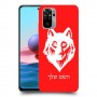 זאב כיסוי מגן קשיח בעיצוב אישי עם השם שלך ל Xiaomi Redmi Note 10 יחידה אחת סקרין מובייל