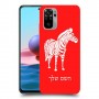 זברה כיסוי מגן קשיח בעיצוב אישי עם השם שלך ל Xiaomi Redmi Note 10 יחידה אחת סקרין מובייל
