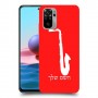 סקספון כיסוי מגן קשיח בעיצוב אישי עם השם שלך ל Xiaomi Redmi Note 10 יחידה אחת סקרין מובייל