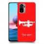 חצוצרה כיסוי מגן קשיח בעיצוב אישי עם השם שלך ל Xiaomi Redmi Note 10 יחידה אחת סקרין מובייל