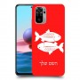 דגים כיסוי מגן קשיח בעיצוב אישי עם השם שלך ל Xiaomi Redmi Note 10 יחידה אחת סקרין מובייל