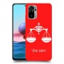 מאזניים כיסוי מגן קשיח בעיצוב אישי עם השם שלך ל Xiaomi Redmi Note 10 יחידה אחת סקרין מובייל