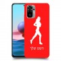 ג'וגלין - אישה כיסוי מגן קשיח בעיצוב אישי עם השם שלך ל Xiaomi Redmi Note 10 יחידה אחת סקרין מובייל