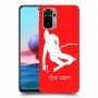 סקִי כיסוי מגן קשיח בעיצוב אישי עם השם שלך ל Xiaomi Redmi Note 10 יחידה אחת סקרין מובייל