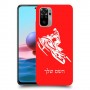 אופנוע שלג כיסוי מגן קשיח בעיצוב אישי עם השם שלך ל Xiaomi Redmi Note 10 יחידה אחת סקרין מובייל