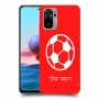 כדורגל - כדור כיסוי מגן קשיח בעיצוב אישי עם השם שלך ל Xiaomi Redmi Note 10 יחידה אחת סקרין מובייל