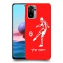 שחקן כדורגל כיסוי מגן קשיח בעיצוב אישי עם השם שלך ל Xiaomi Redmi Note 10 יחידה אחת סקרין מובייל
