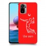 שחקן כדורעף כיסוי מגן קשיח בעיצוב אישי עם השם שלך ל Xiaomi Redmi Note 10 יחידה אחת סקרין מובייל