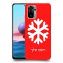 שלג כיסוי מגן קשיח בעיצוב אישי עם השם שלך ל Xiaomi Redmi Note 10 יחידה אחת סקרין מובייל