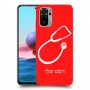 רופא סטטוסקופ כיסוי מגן קשיח בעיצוב אישי עם השם שלך ל Xiaomi Redmi Note 10 יחידה אחת סקרין מובייל