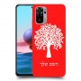 עץ כיסוי מגן קשיח בעיצוב אישי עם השם שלך ל Xiaomi Redmi Note 10 יחידה אחת סקרין מובייל