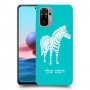 זברה כיסוי מגן קשיח בעיצוב אישי עם השם שלך ל Xiaomi Redmi Note 10 יחידה אחת סקרין מובייל