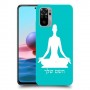 יוגה כיסוי מגן קשיח בעיצוב אישי עם השם שלך ל Xiaomi Redmi Note 10 יחידה אחת סקרין מובייל