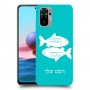 דגים כיסוי מגן קשיח בעיצוב אישי עם השם שלך ל Xiaomi Redmi Note 10 יחידה אחת סקרין מובייל