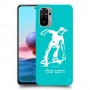 ילד סקייטבורד כיסוי מגן קשיח בעיצוב אישי עם השם שלך ל Xiaomi Redmi Note 10 יחידה אחת סקרין מובייל