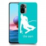 סקִי כיסוי מגן קשיח בעיצוב אישי עם השם שלך ל Xiaomi Redmi Note 10 יחידה אחת סקרין מובייל